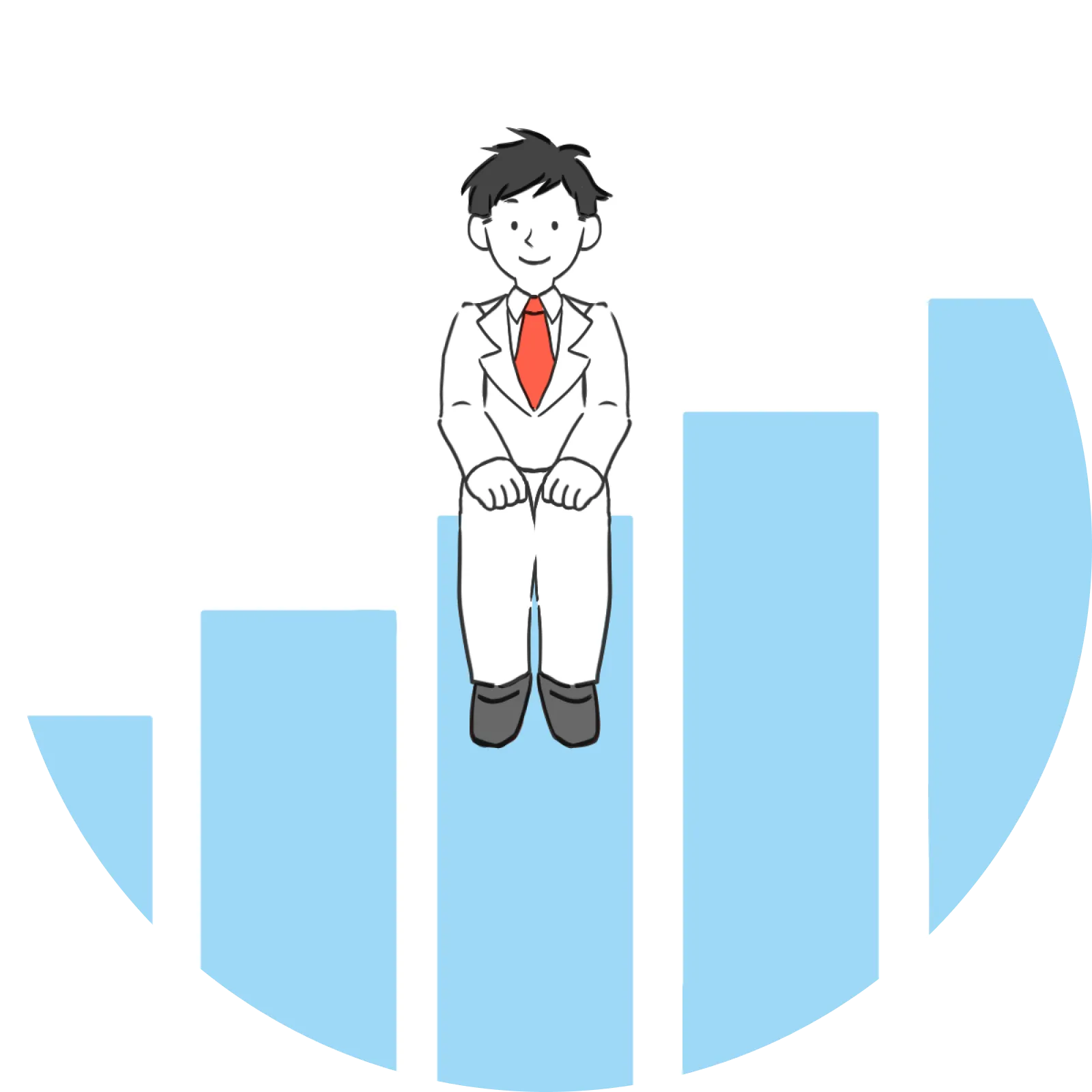 頑張りや成果が工賃につながるイラスト